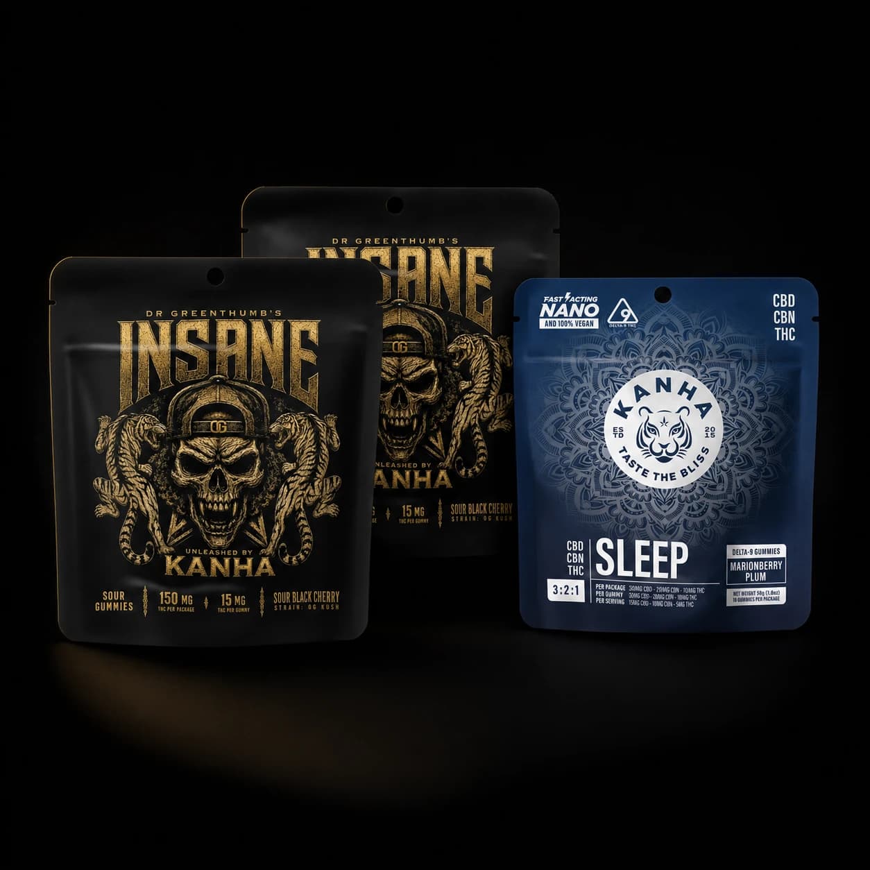 Two INSANE Sour Black Cherry packs with one FX Sleep pack